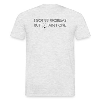 99 Problems - Golf - Men's T-Shirt - heather grey - Back - AI Model Male 178 dark (178cm)