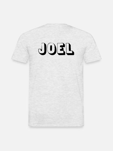 Nombre - Joel - Camiseta hombre - gris jaspeado