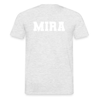 Nom - Mira - T-shirt homme - gris chiné - Dos - AI Model Male 178 dark (178cm)