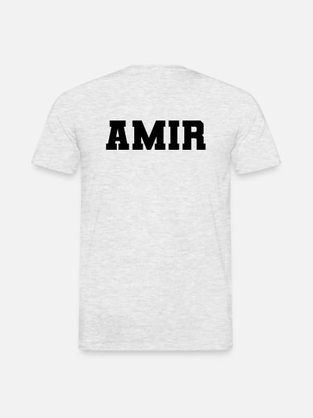 Nombre - Amir - Camiseta hombre - gris jaspeado