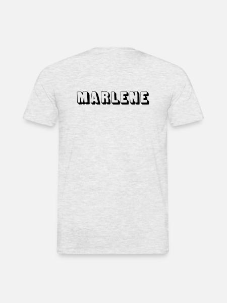Name - Marlene - Männer T-Shirt - Grau meliert