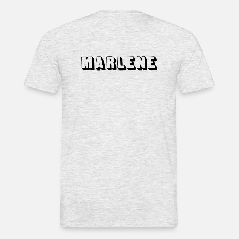 Name - Marlene - Männer T-Shirt - Grau meliert