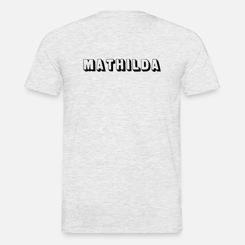 Name - Mathilda - Männer T-Shirt - Grau meliert