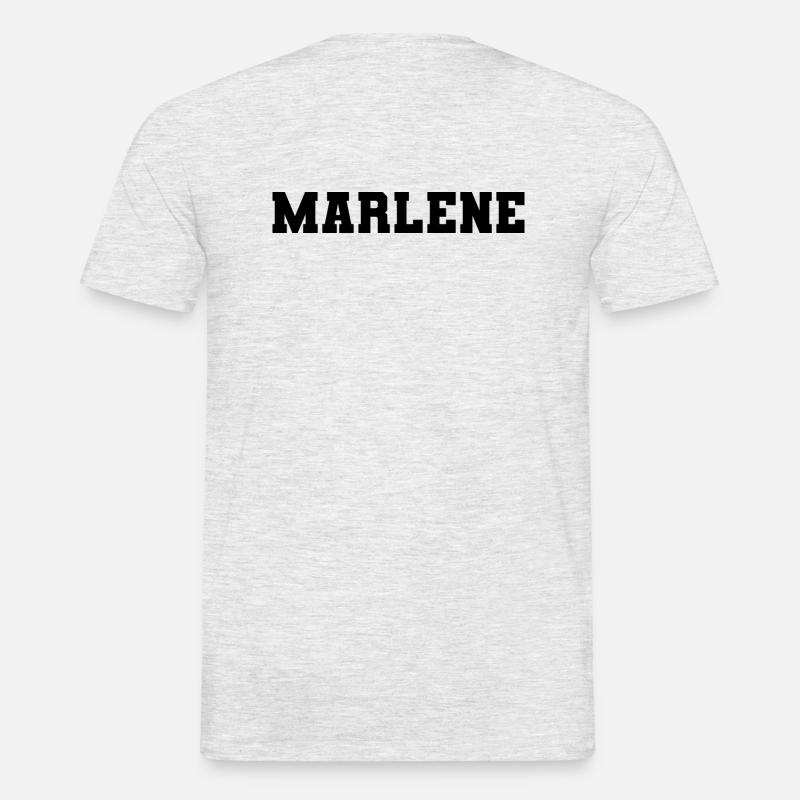 Name - Marlene - Männer T-Shirt - Grau meliert