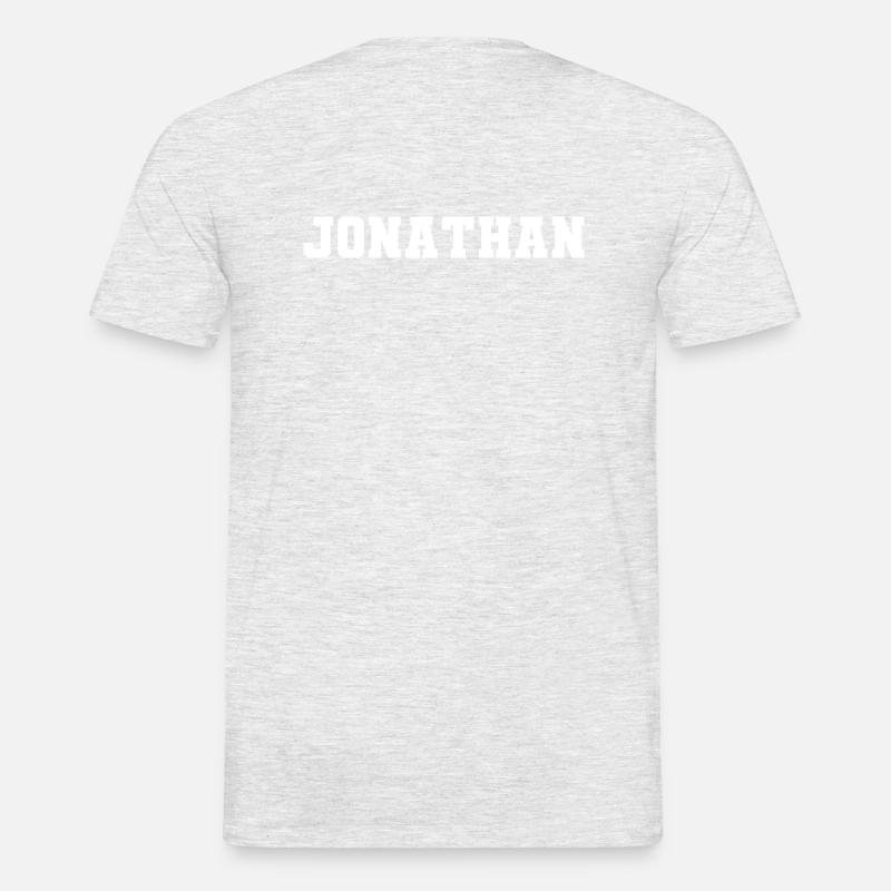 Name - Jonathan - Männer T-Shirt - Grau meliert