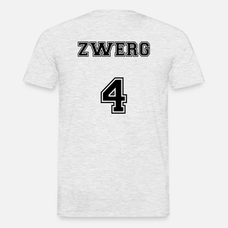  Zwerg 4 - Männer T-Shirt - Grau meliert
