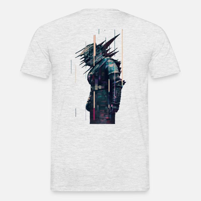 Samouraï complet du corps - T-shirt homme - gris chiné