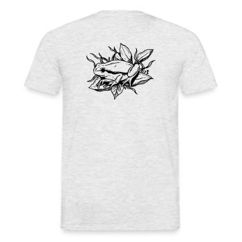 FROG - Männer T-Shirt - Grau meliert - Hinten - AI Model Male 178 dark (178cm)