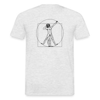 DAB Dab Dub Hippster cool hip - Men's T-Shirt - heather grey - Back - AI Model Male 178 dark (178cm)