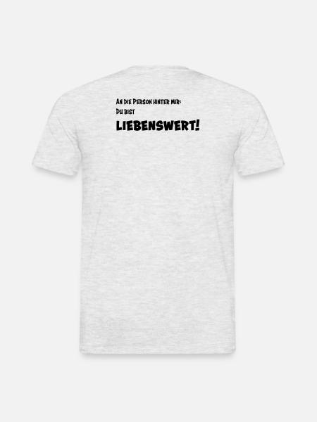 Liebenswert - Männer T-Shirt - Grau meliert