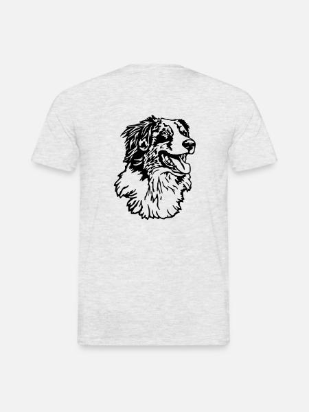 419 berger australien - T-shirt homme - gris chiné
