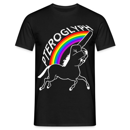 fingerunicorn png - Men's T-Shirt