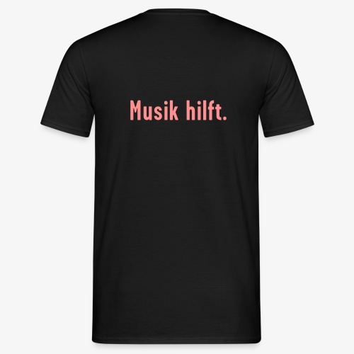 MUSIK HILFT Wortmarke v3 - Männer T-Shirt