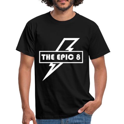 The Epic 8 - valkoinen logo - Miesten t-paita