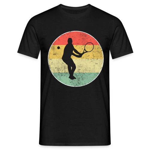 Tennis Tennisspieler Retro - Männer T-Shirt