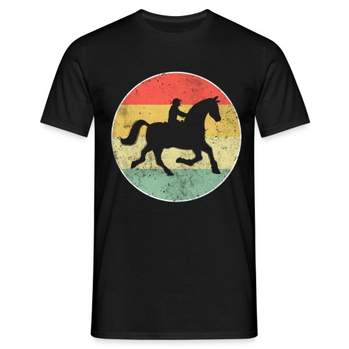 Pferd Reiten Reiter Retro Reitsport - Männer T-Shirt
