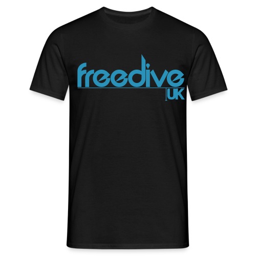 freediveuklogothicker - Men's T-Shirt