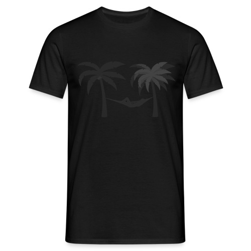 Hängematte mitzwischen Palmen - Männer T-Shirt