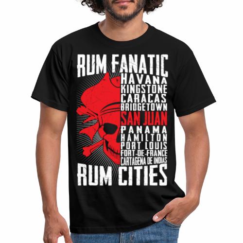 T-shirt Rum Fanatic - San Juan, Puerto Rico - Koszulka męska