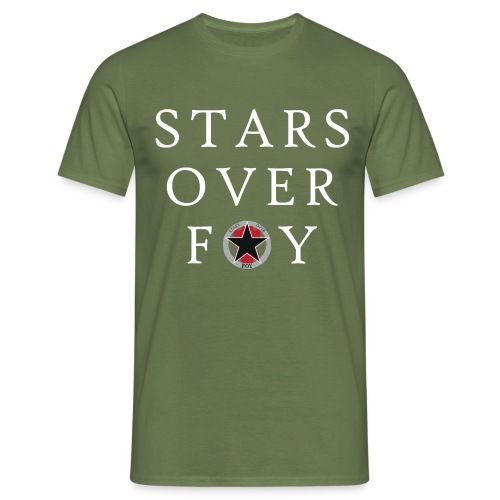 stars large text logo center - Men's T-Shirt