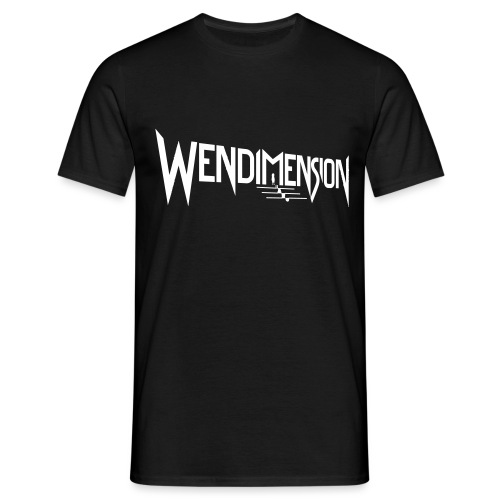 wendimension logo white - Miesten t-paita