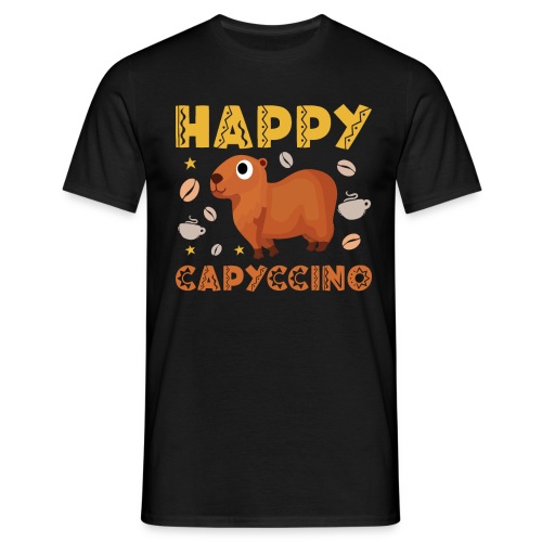 Happy Capyccino Wasserschwein Chinchilla Kinder - Männer T-Shirt