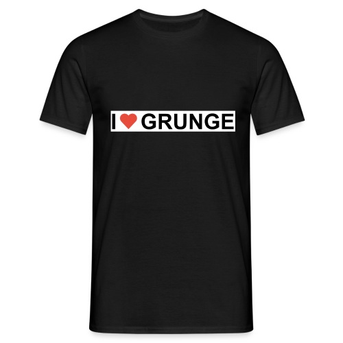 I LOVE GRUNGE - Herre-T-shirt