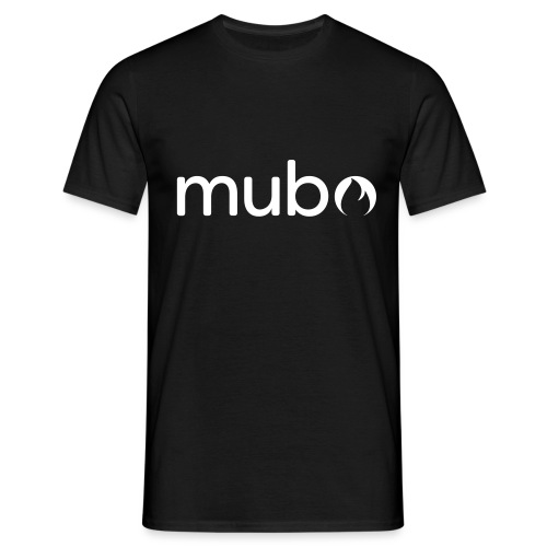 mubo logo Word White - Herre-T-shirt