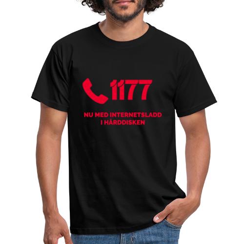 1177 Nu med internetsladd i hårddisken - T-shirt herr