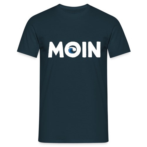 Moin mit Welle - Männer T-Shirt
