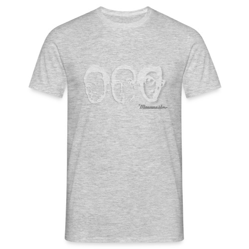 koepfe und logo2sw - Männer T-Shirt