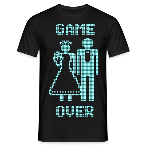 Game Over Old Skool blauw - Mannen T-shirt
