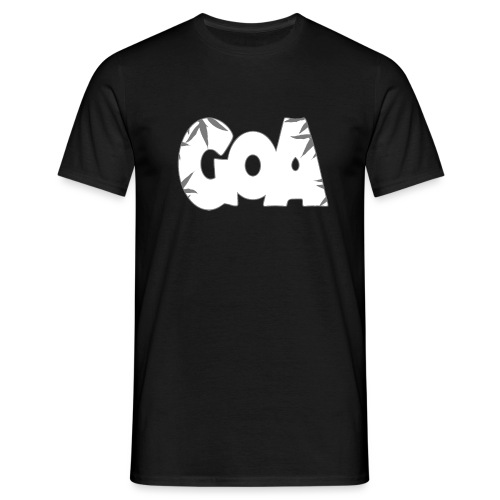 goa logo bw t paita 1 käänteinen - Miesten t-paita