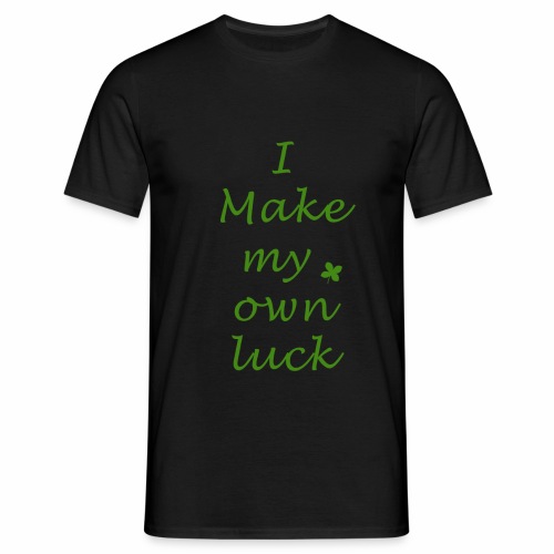 i make my luck swag design green white - T-shirt Homme