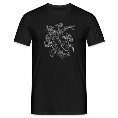 Fantasy hvid scribblesirii - Herre-T-shirt