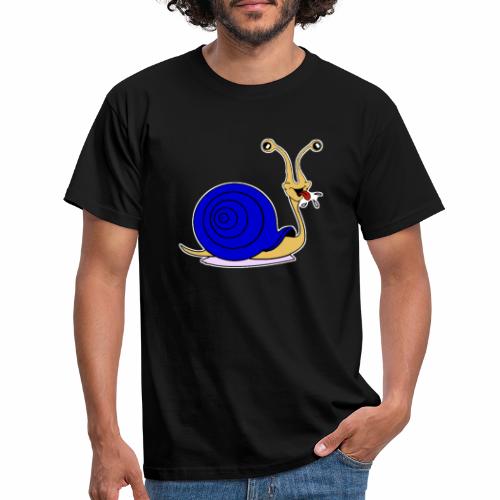 Escargot rigolo blue version - T-shirt Homme