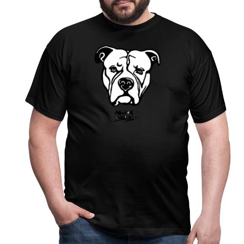 american bulldog background text - Männer T-Shirt