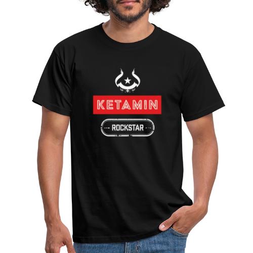 KETAMIN Rock Star - White/Red - Modern - Men's T-Shirt