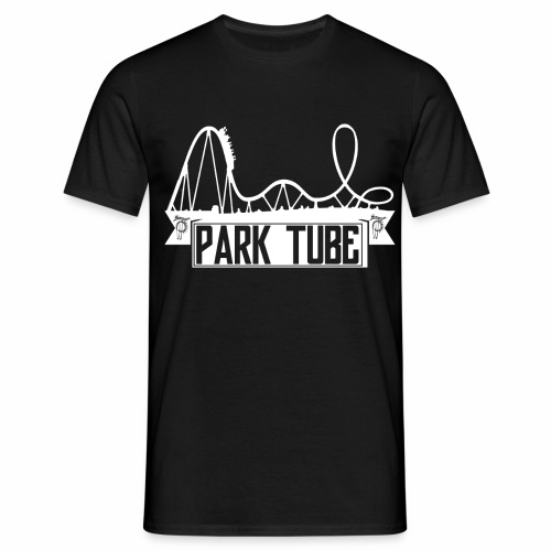 ParkTube Banner mit Achterbahn - Männer T-Shirt