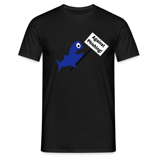 Against Phishing Nerd Fisch - Männer T-Shirt