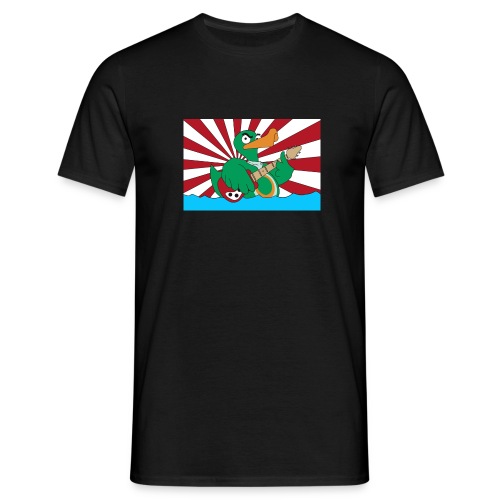 wild duck flagge mit linien - Männer T-Shirt