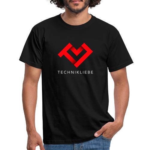 Technikliebe-Logo (groß) mit Schrift - Männer T-Shirt