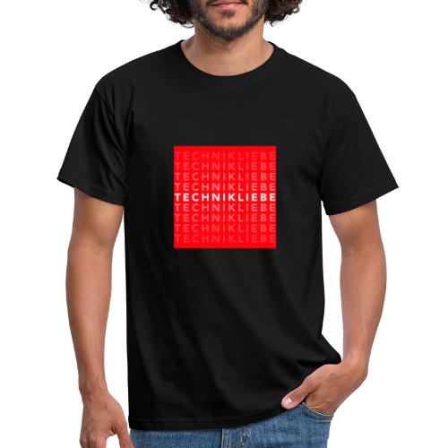 Technikliebe-Quadrat (groß) - Männer T-Shirt