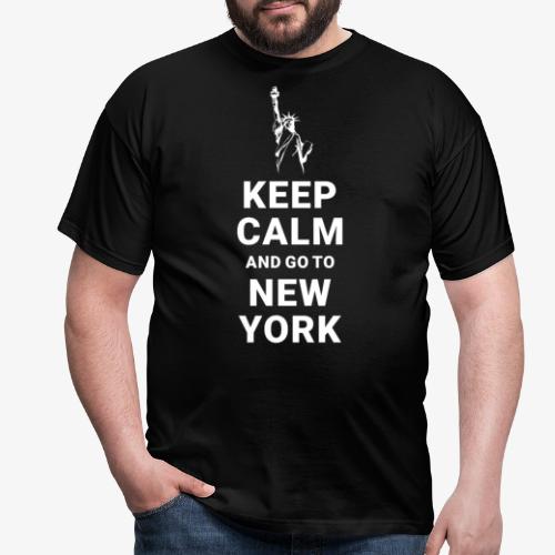 Keep calm and go to New York - Männer T-Shirt
