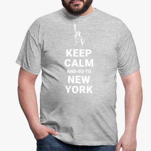 Keep calm and go to New York - Männer T-Shirt