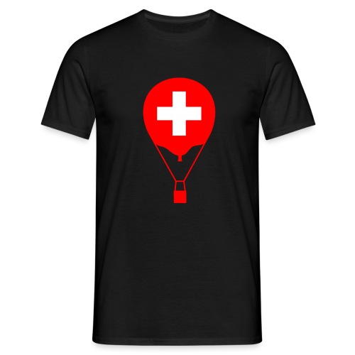 Gasballon i schweizisk design - Herre-T-shirt