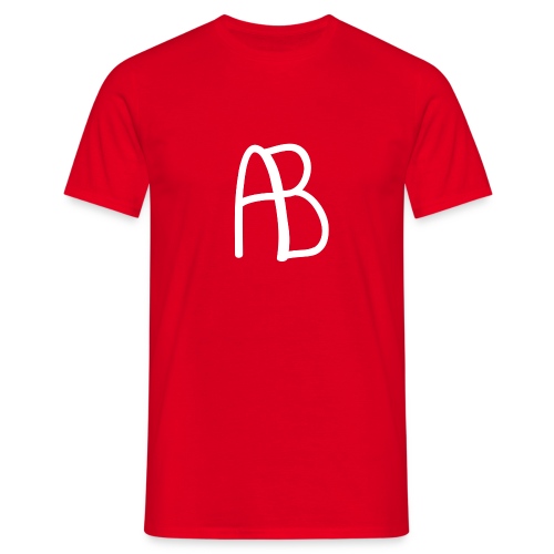 AB Hvit - T-skjorte for menn