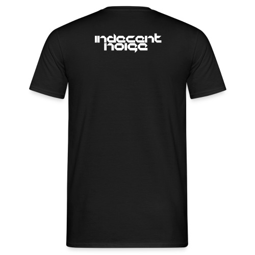Indecent Noise Logo White - Men's T-Shirt