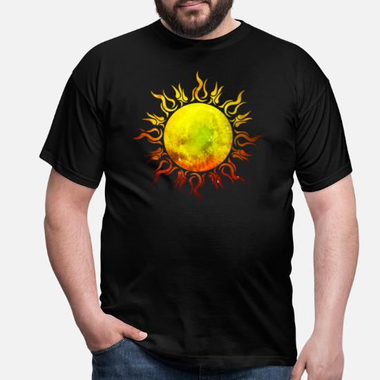 Burning Sun Tribal Tattoo Star Universe' Men's T-Shirt | Spreadshirt