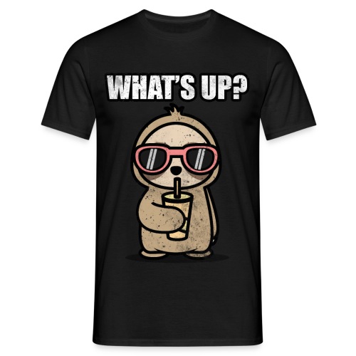Faultier Sloth What’s up Sonnenbrille Geschenk - Männer T-Shirt